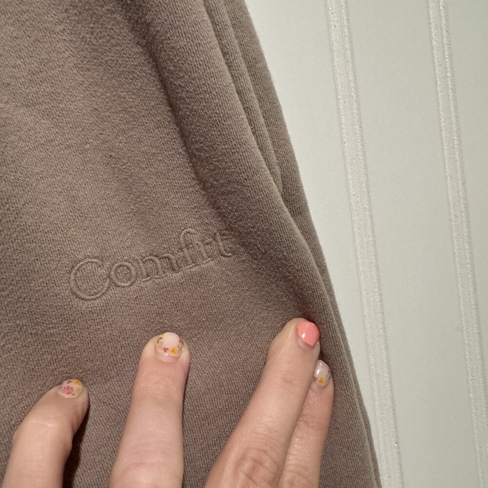Comfrt Signature Sweat Set Hoodie Sweatpants Bark Size Medium - Picture 10 of 12